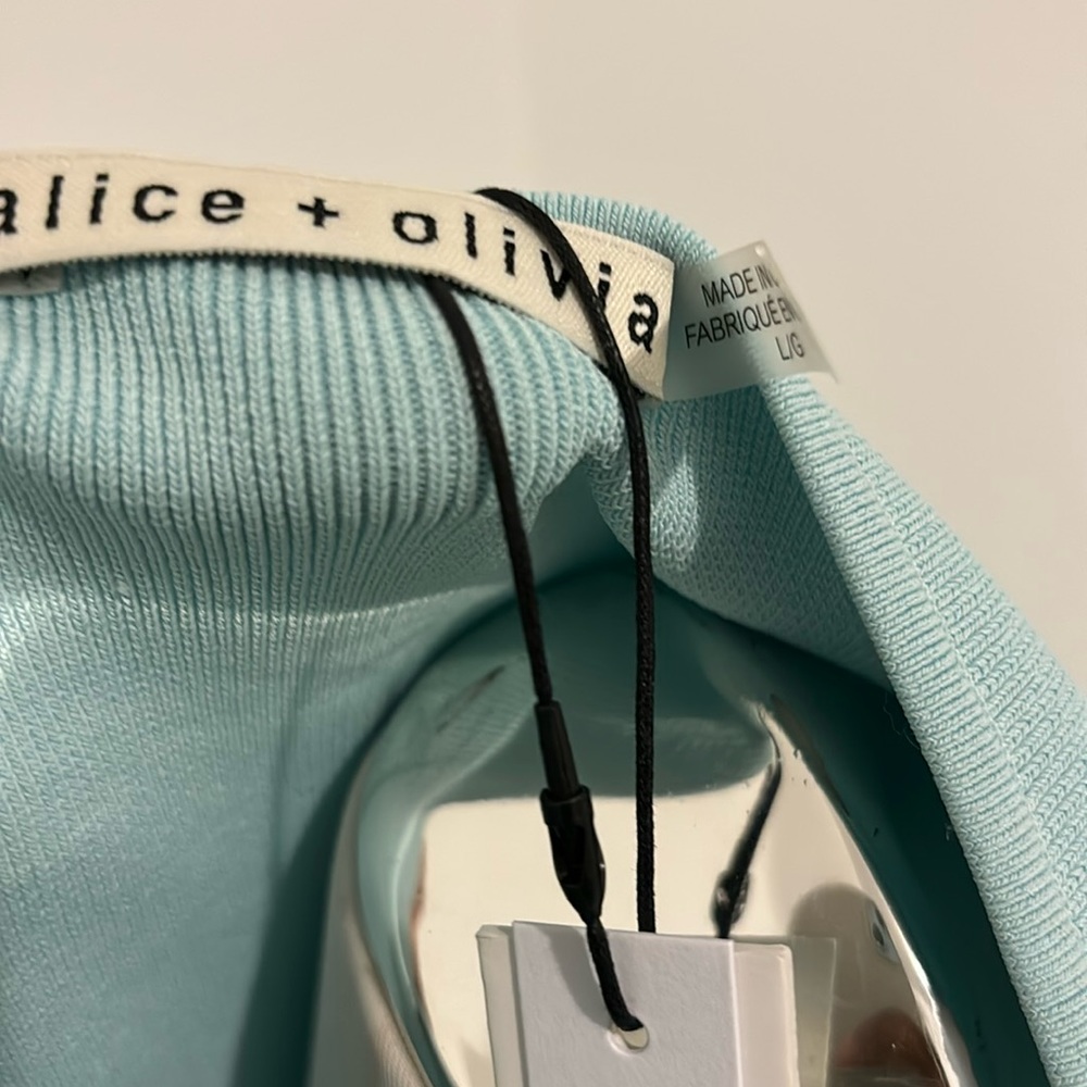 Alice and Olivia Abella long Puff-Sleeve Top in L - Picture 3 of 4